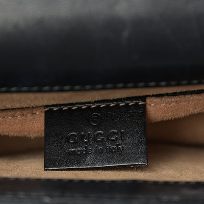 Gucci Calfskin Mini Sylvie Chain Shoulder Bag Black 5 of 17