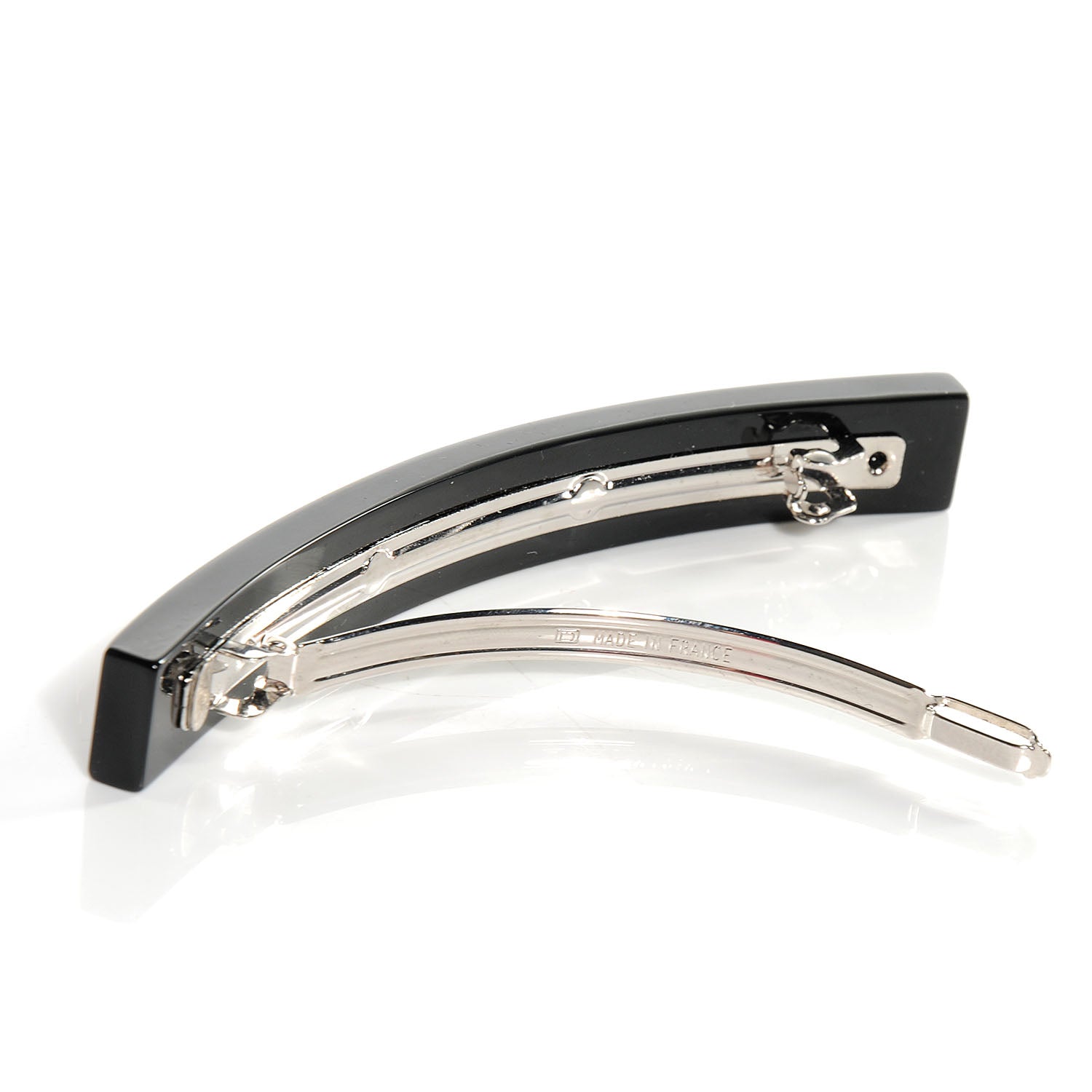 Chanel Resin Lipstick Barrette Black 3 of 5
