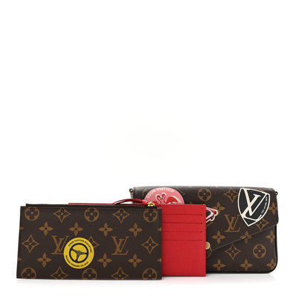 Louis Vuitton Monogram My LV World Tour Pochette Felicie Chain Wallet Coquelicot 2 of 18