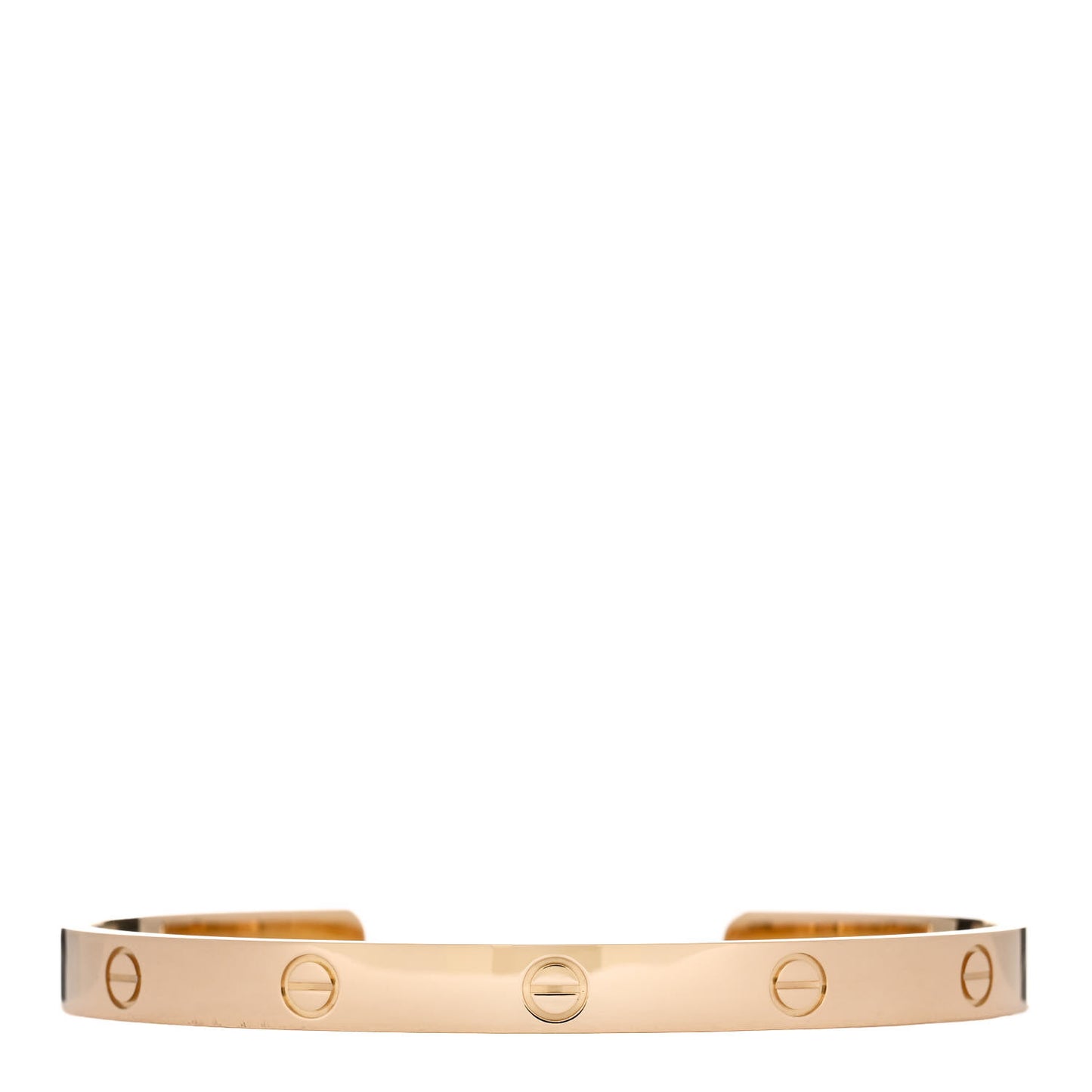 18K Yellow Gold LOVE Cuff Bracelet 21