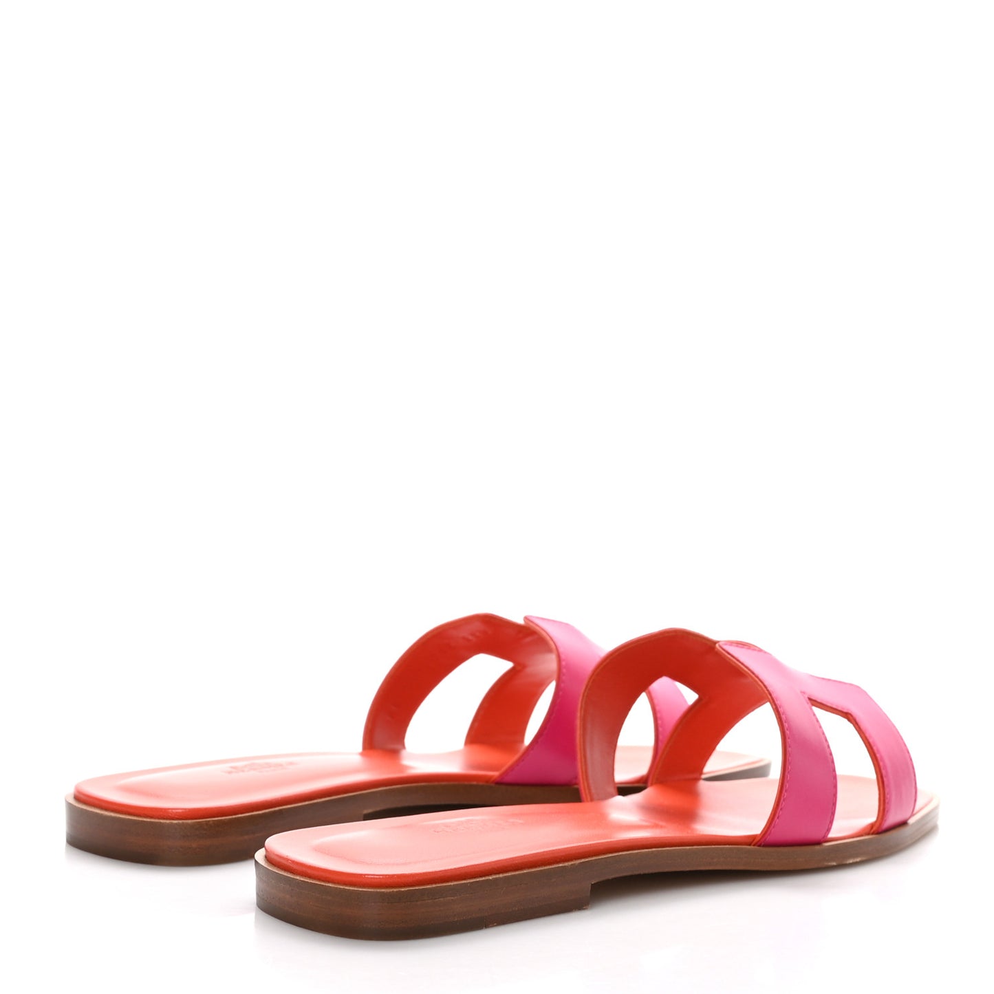 Box Calfskin Oran Sandals 41 Rose Flash Orange H