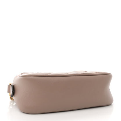 Gucci Calfskin Matelasse Mini GG Marmont Chain Shoulder Bag Porcelain Rose 4 of 12
