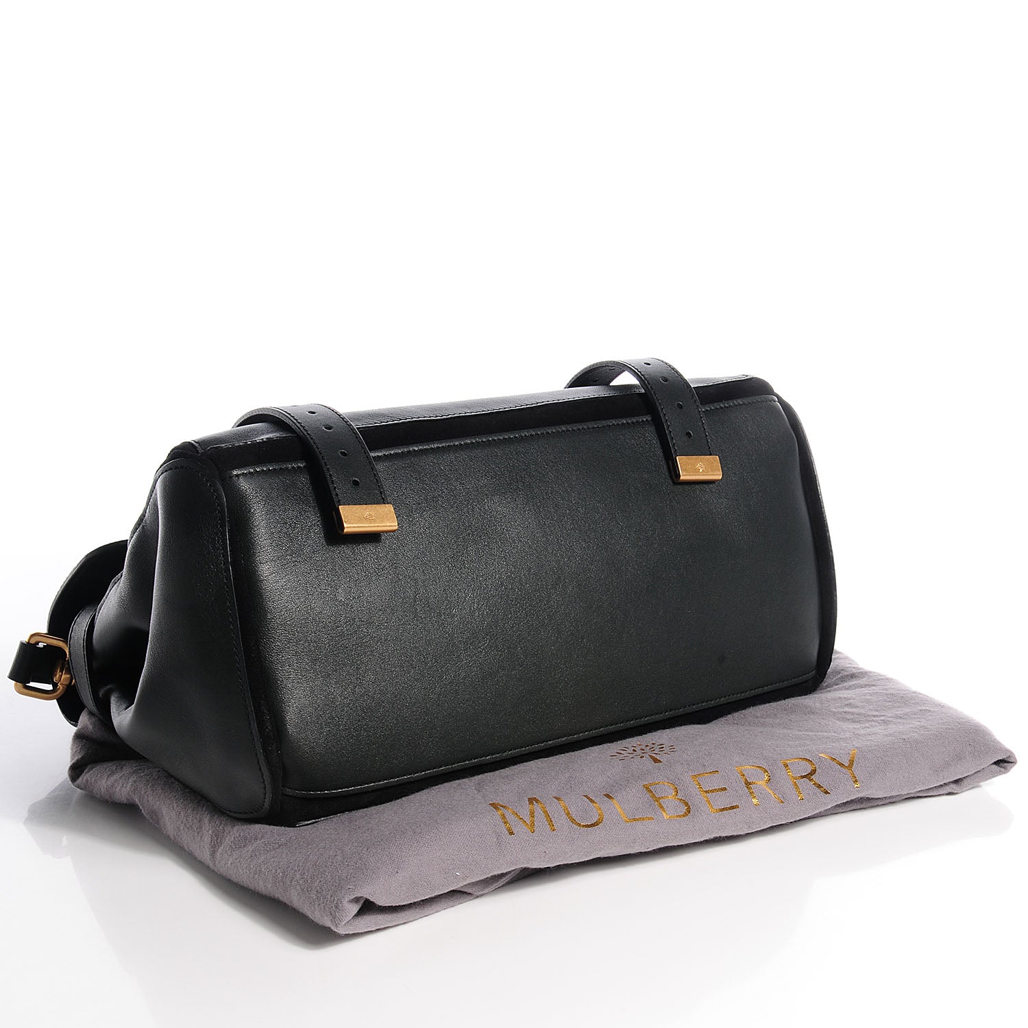 Mulberry Nappa and Suede Alexa Satchel Evergreen 7 of 15