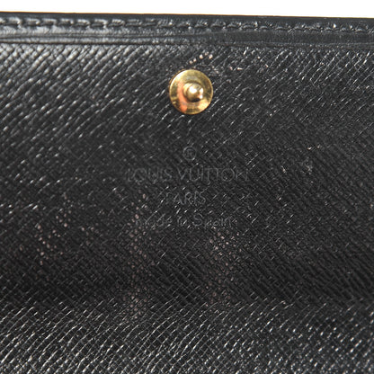 Louis Vuitton Epi Sarah Wallet Black 6 of 9