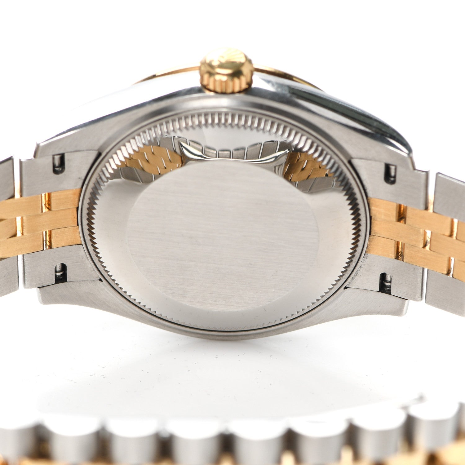 Rolex Stainless Steel 18K Yellow Gold Diamond 31mm Oyster Perpetual Datejust Watch Olive Green Roman 278273 4 of 5