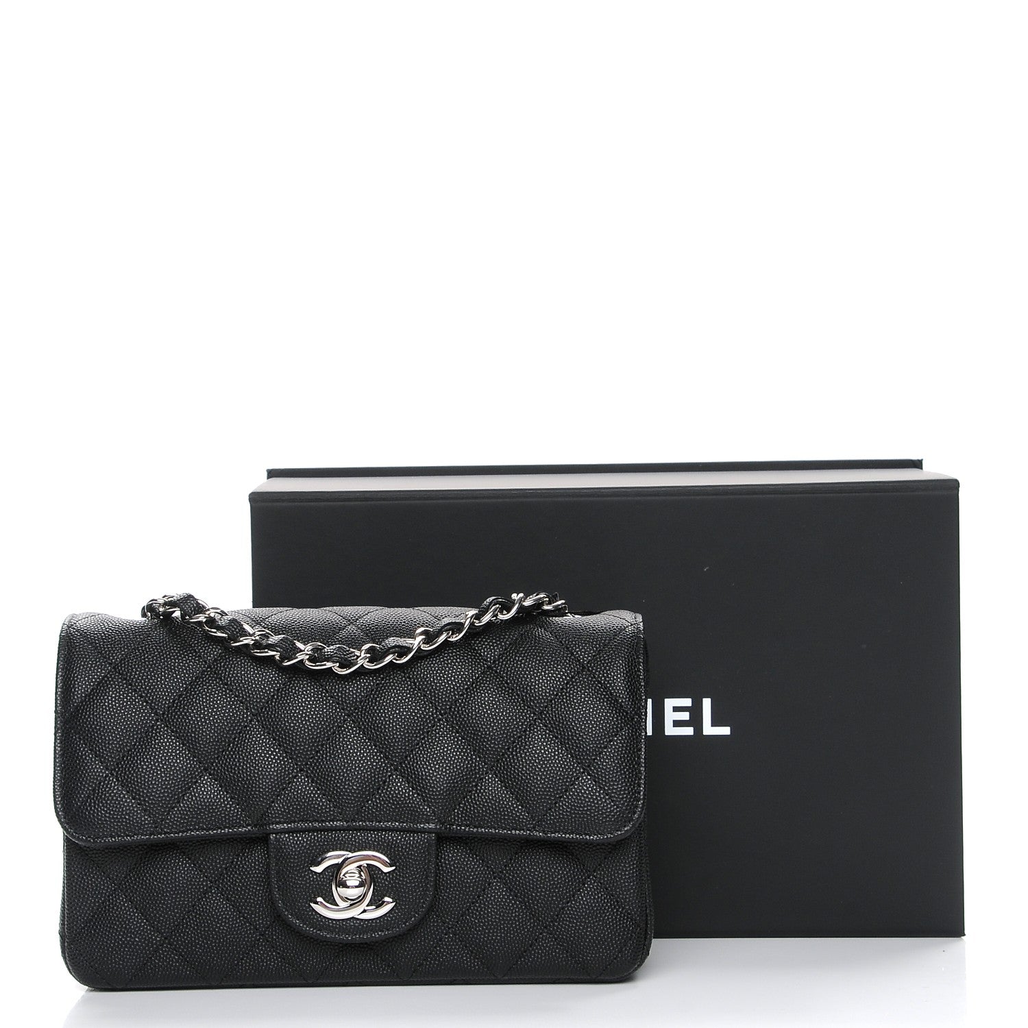 Chanel Caviar Quilted Mini Rectangular Flap Black 8 of 8