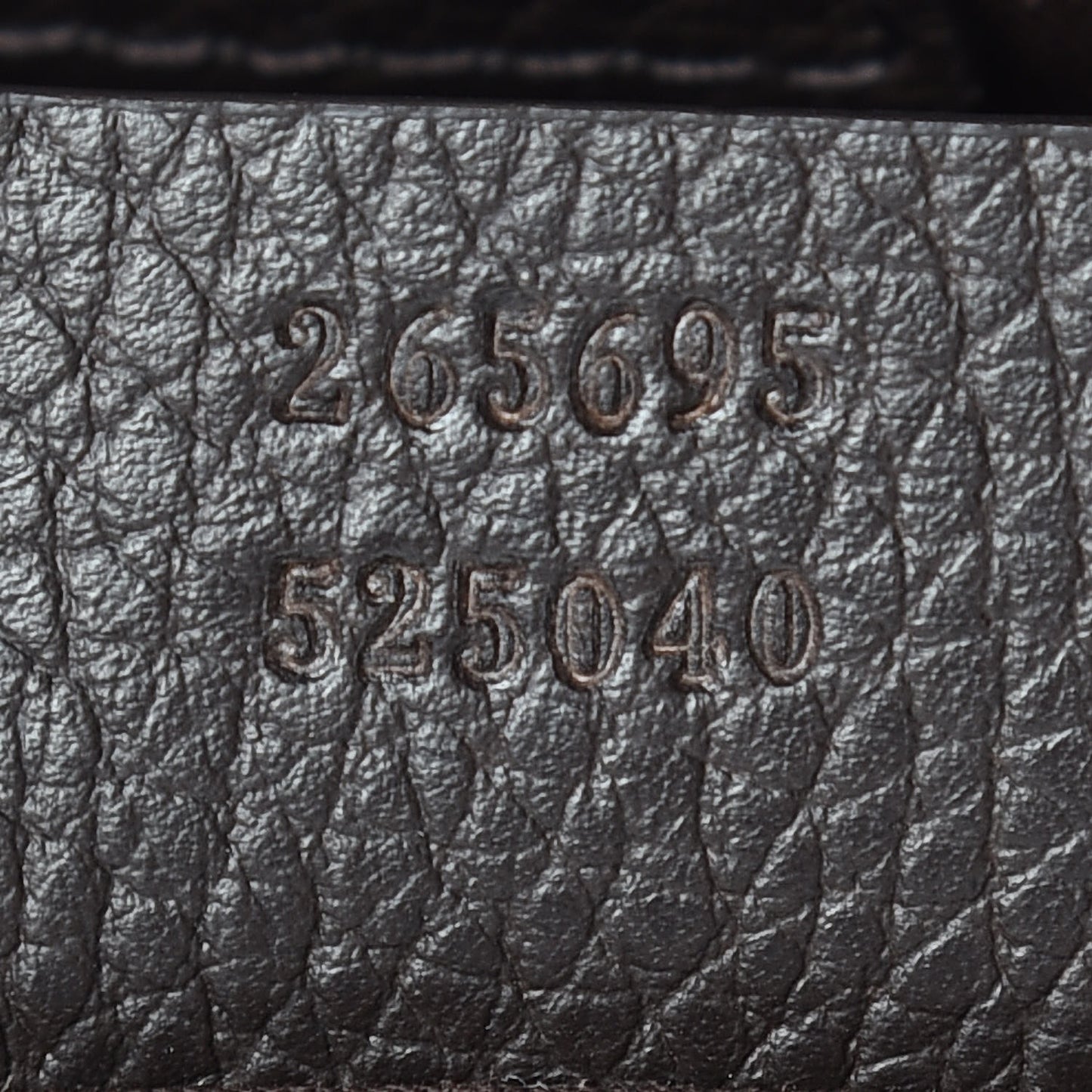 Denim Dollar Calfskin GG Monogram Medium Joy Tote Brown