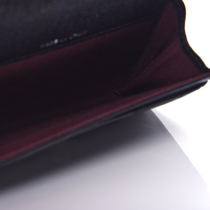 Chanel Caviar Chevron Quilted Flap Card Holder Black 5 of 9