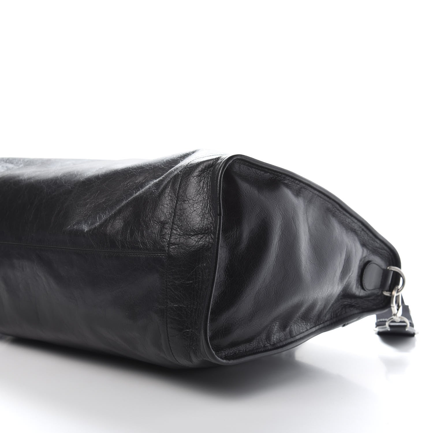 Gucci Fluffy Calfskin Morpheus Weekender Duffle Black 6 of 10