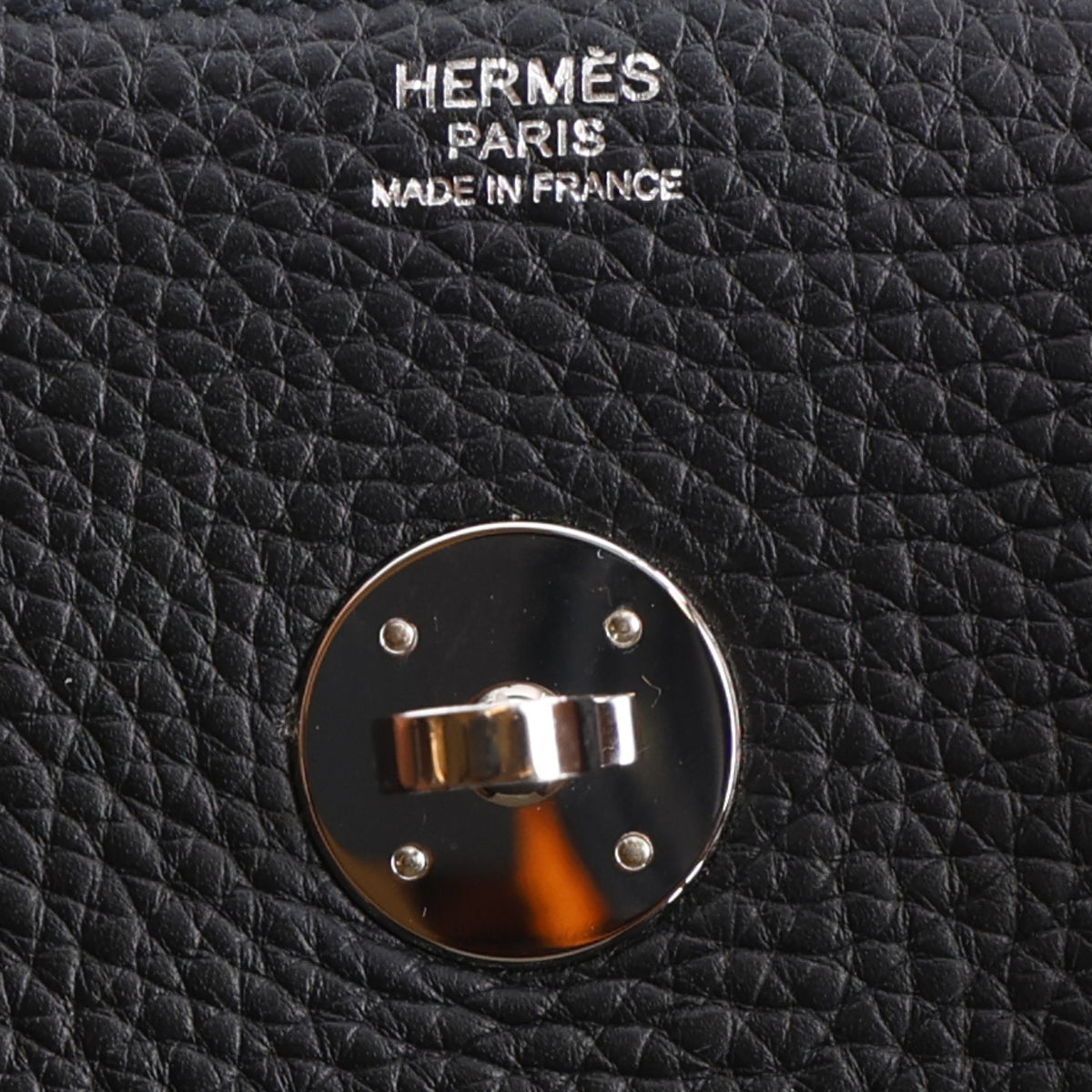 Hermes Taurillon Clemence Lindy 34 Black 6 of 10
