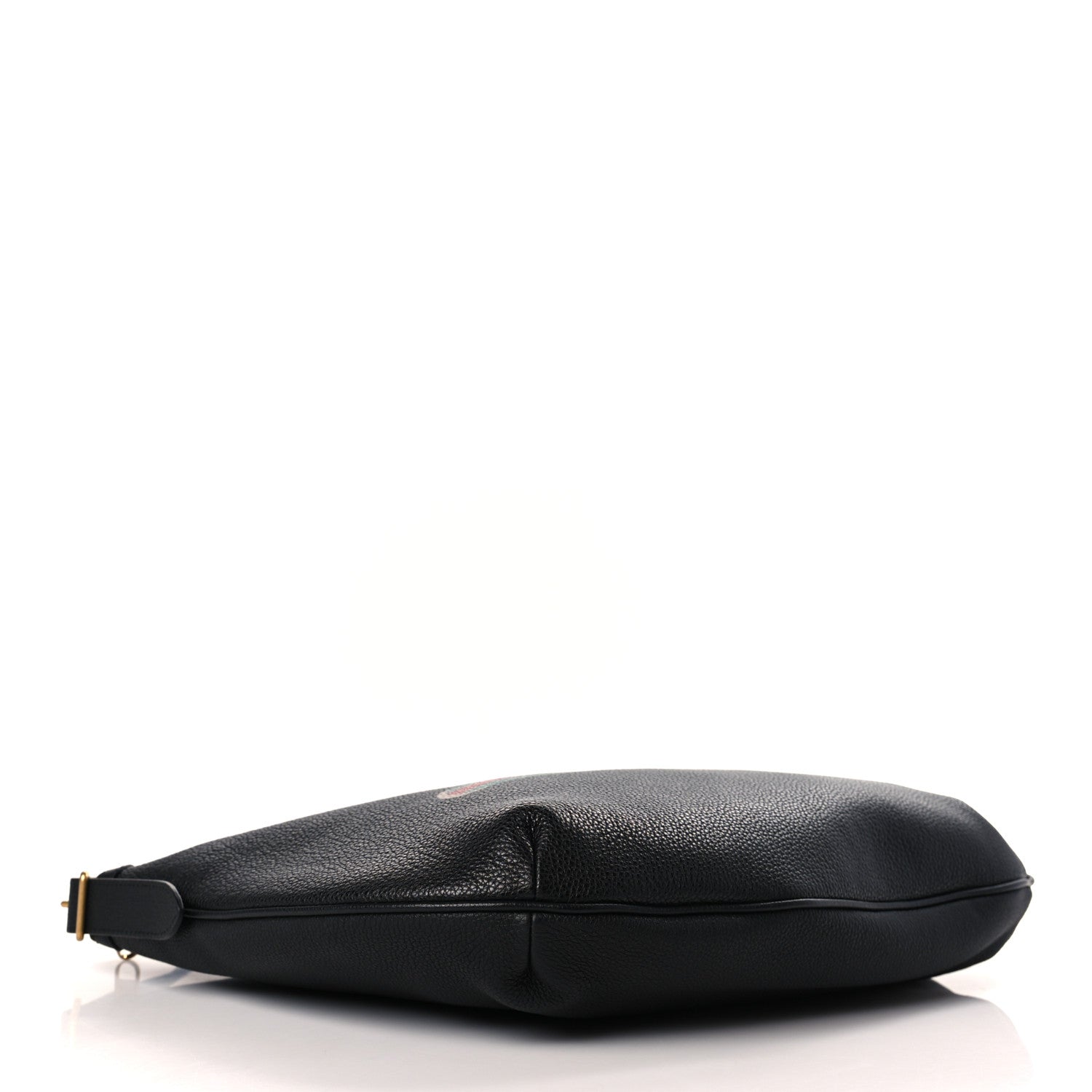 Gucci Grained Calfskin Logo Half Moon Hobo Black 4 of 9