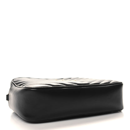Saint Laurent Calfskin Matelasse Monogram Lou Camera Bag Black 4 of 11