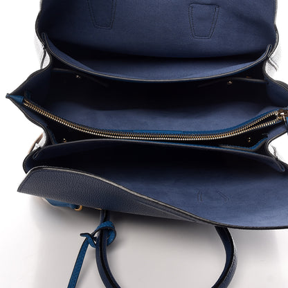 MCM Grained Calfskin Medium Milla Tote Navy 6 of 8