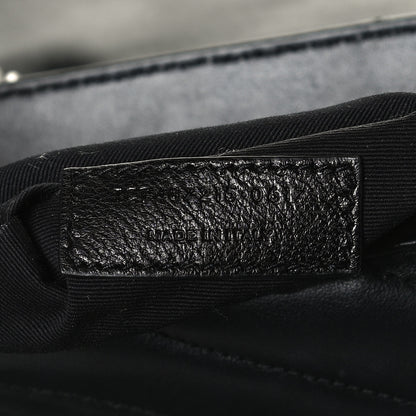Saint Laurent Calfskin Y Quilted Monogram Large Loulou Chain Satchel Black 6 of 21