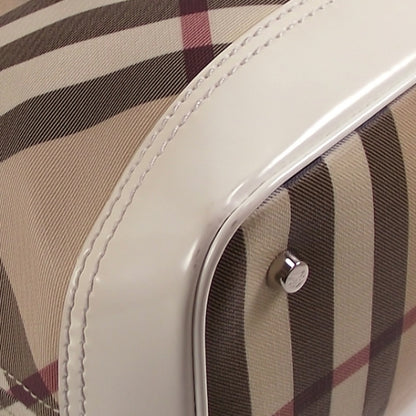 Burberry Nova Check Nautical Tote White 5 of 12