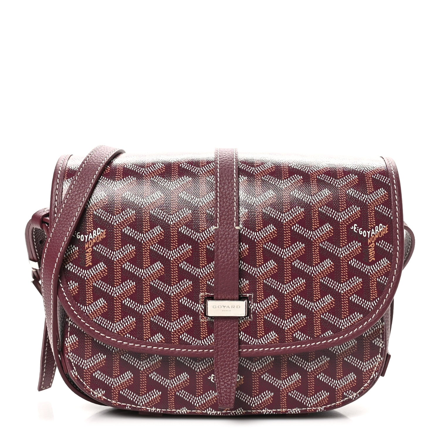 Goyard Goyardine Belvedere II PM Messenger Bag Bordeaux 1 of 9