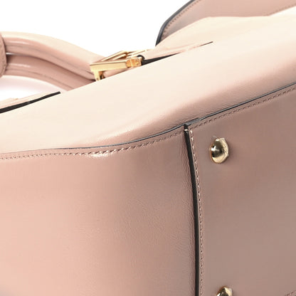 Fendi Vitello Glacier Small FF Tote Rose Bourbon 9 of 11