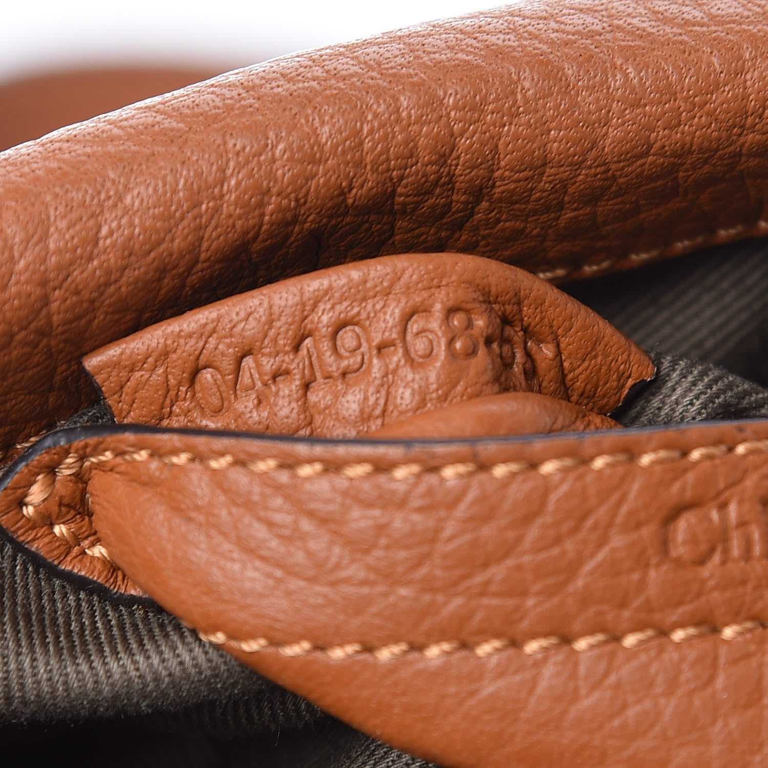 Chloe Calfskin Mini Marcie Round Crossbody Bag Tan 7 of 10