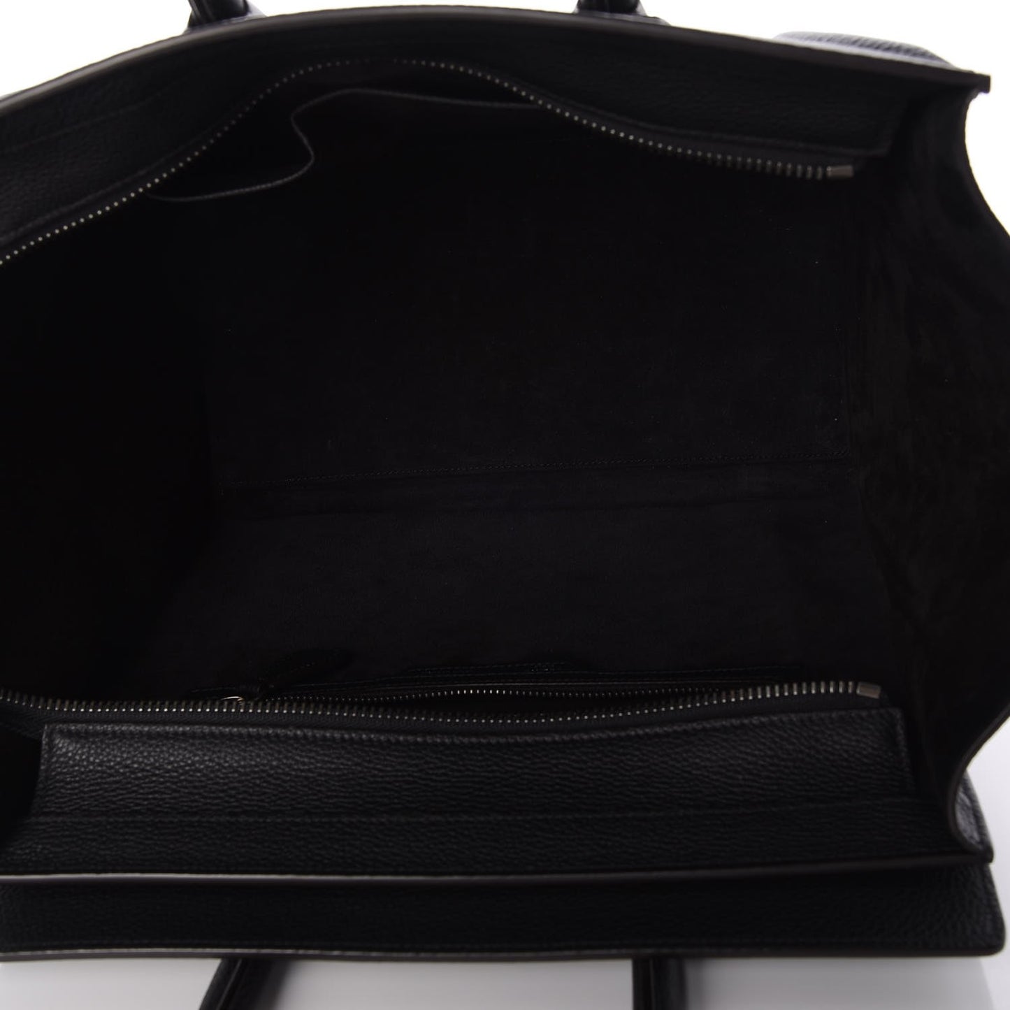 Drummed Calfskin Mini Luggage Black