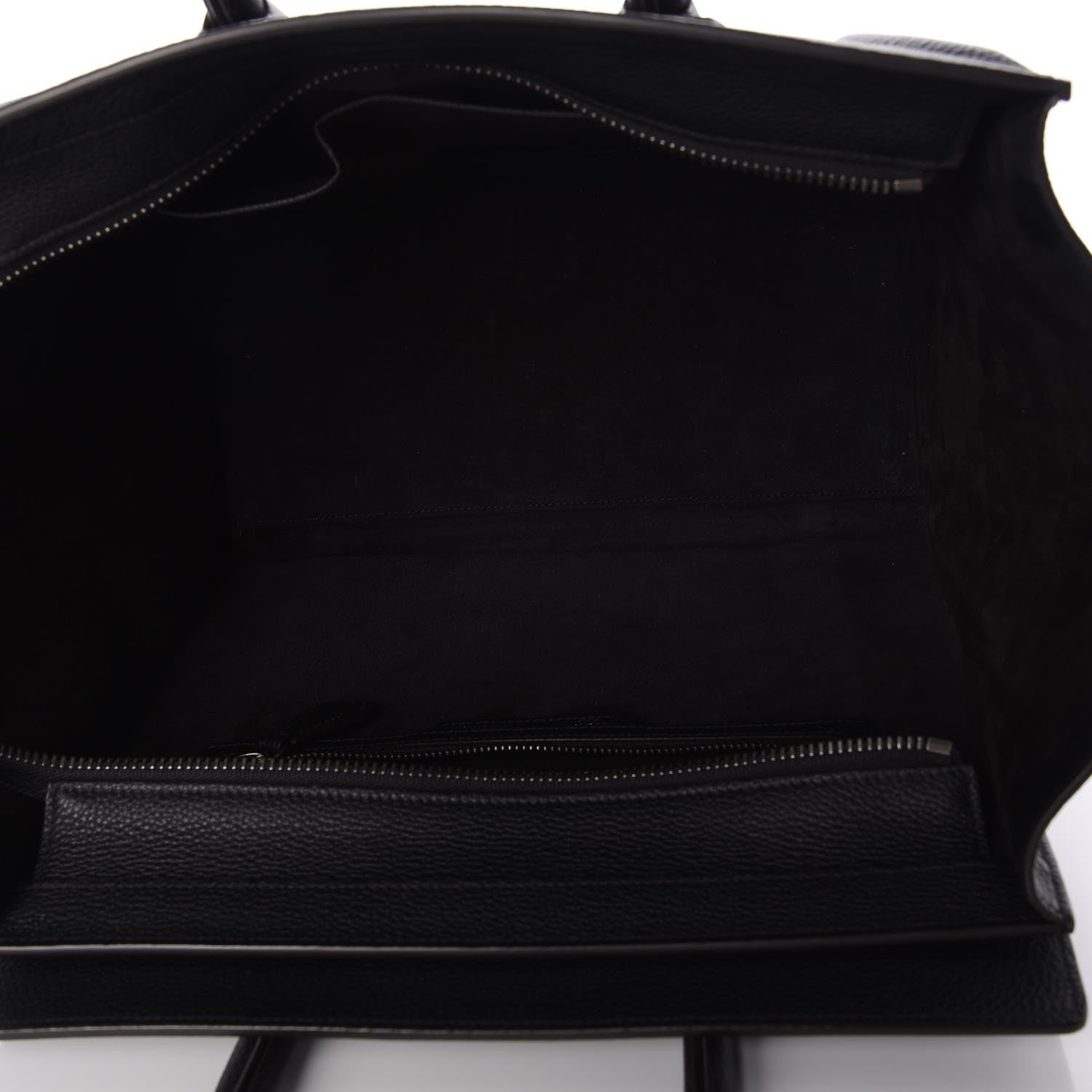 Celine Drummed Calfskin Mini Luggage Black 6 of 13