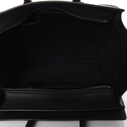 Celine Drummed Calfskin Mini Luggage Black 6 of 13