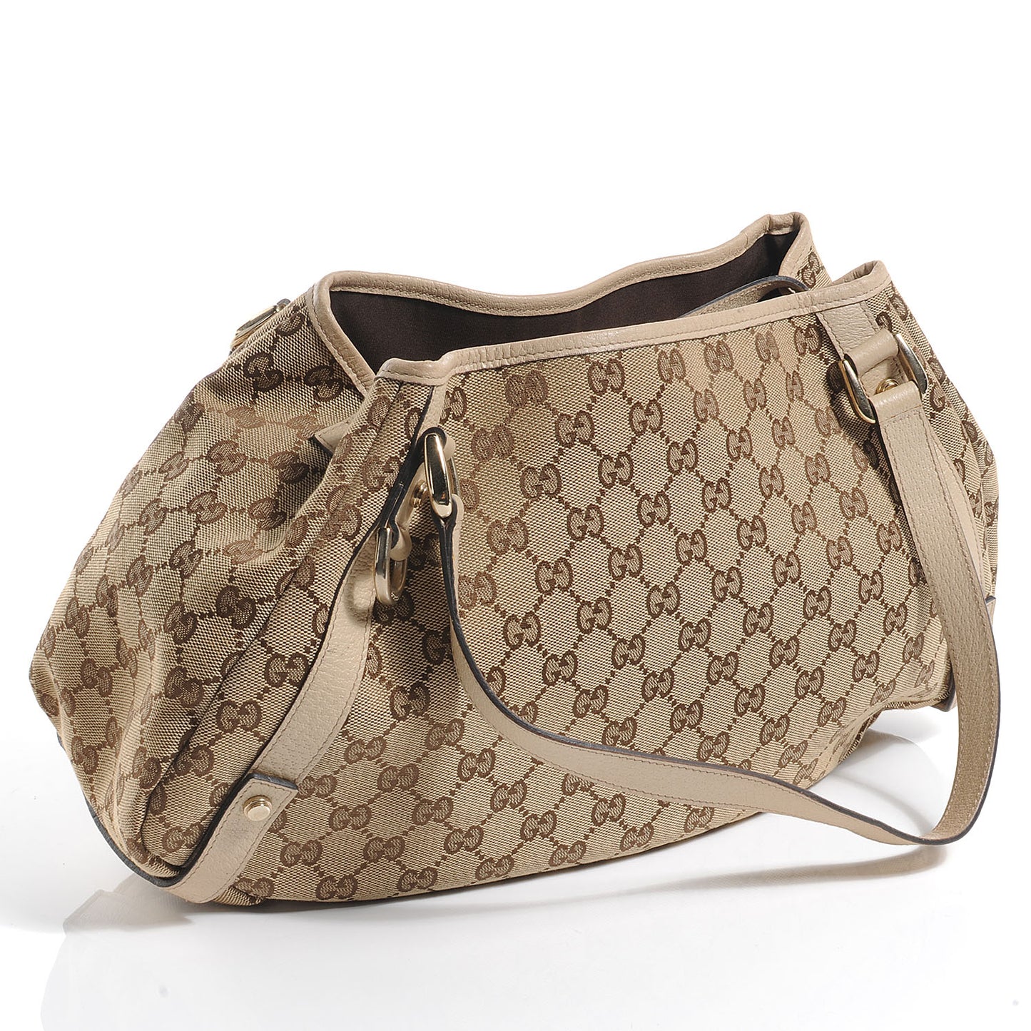 Monogram Abbey Medium Shoulder Bag Beige