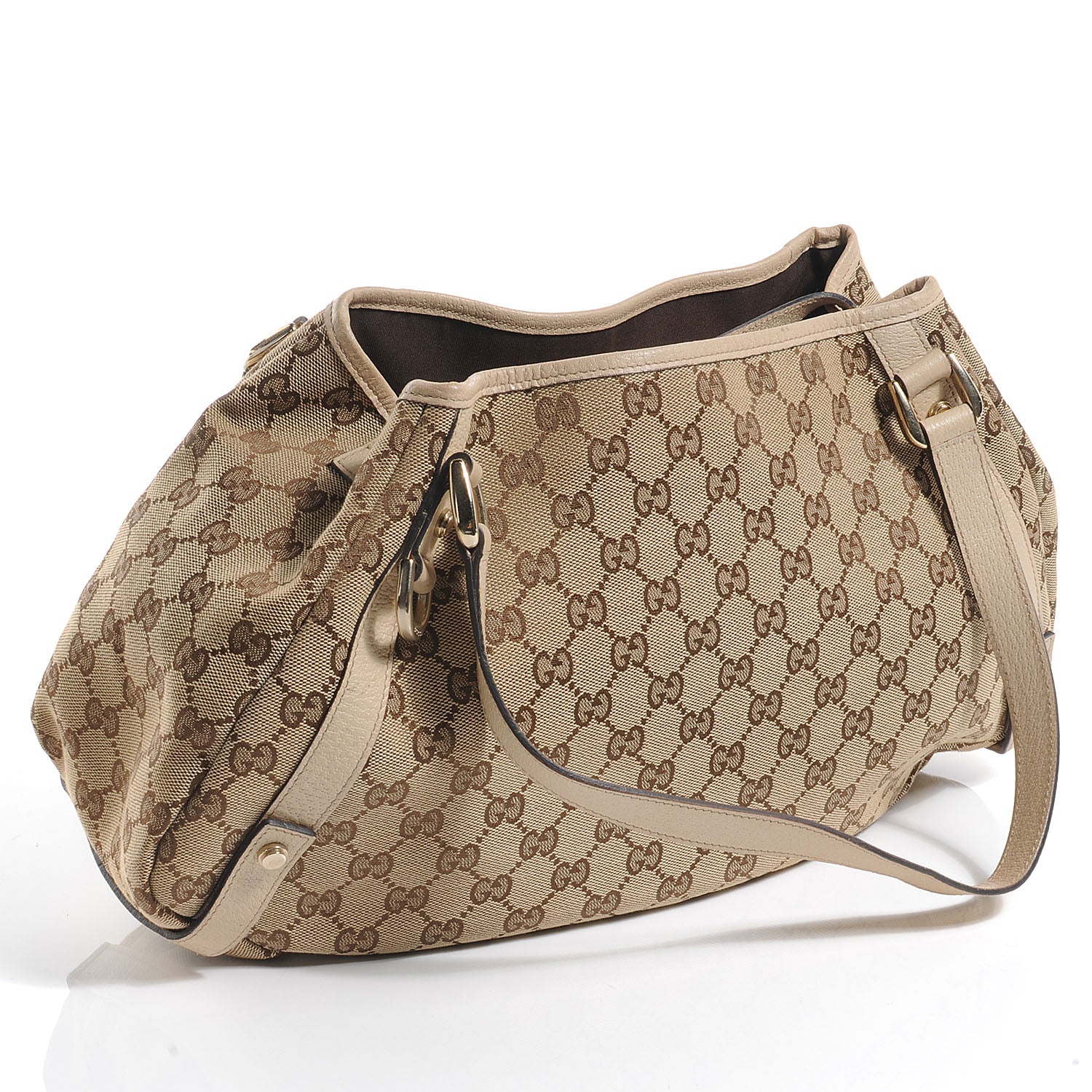 Gucci Monogram Abbey Medium Shoulder Bag Beige 3 of 7