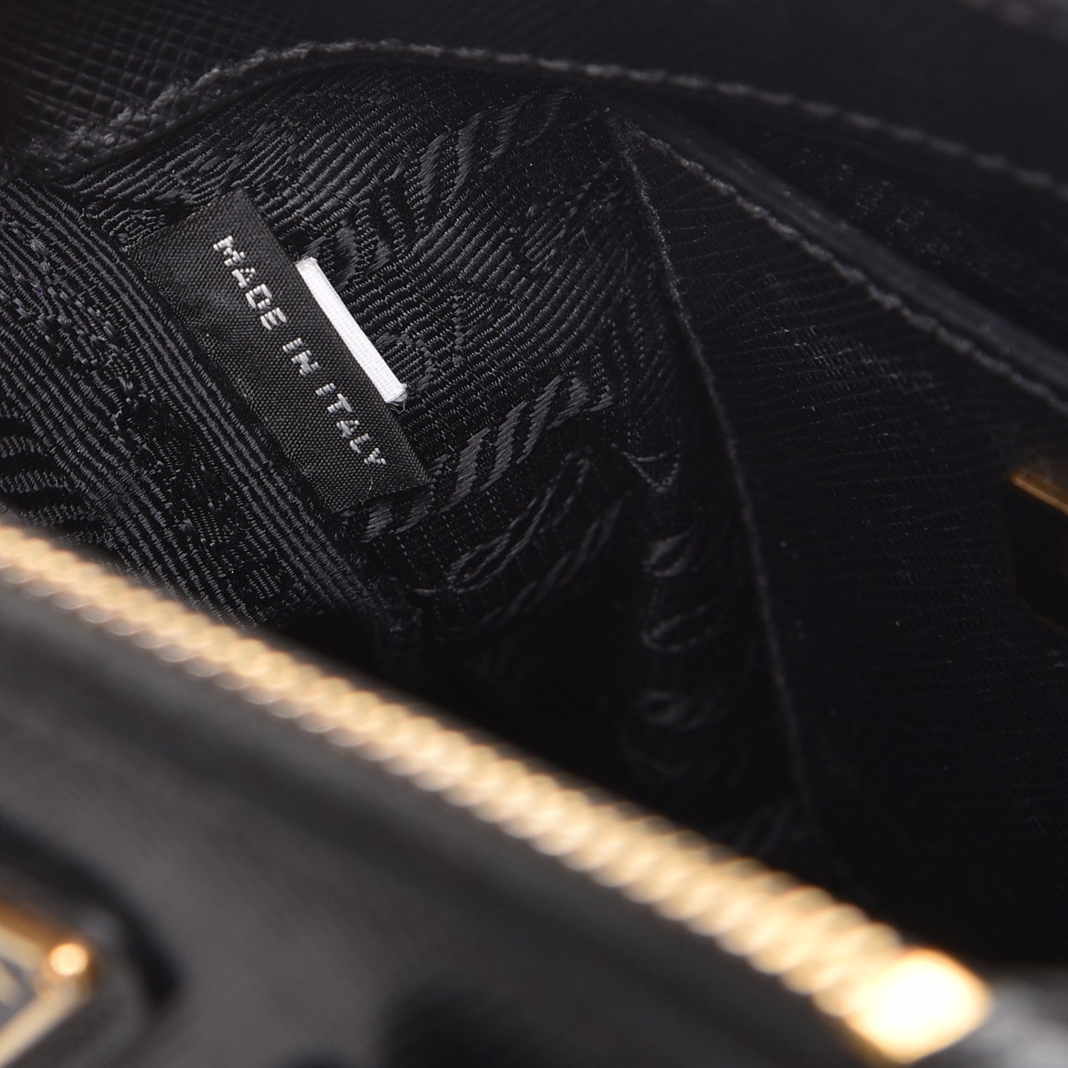 Prada Saffiano Lux Mini Galleria Double Zip Tote Black 9 of 11