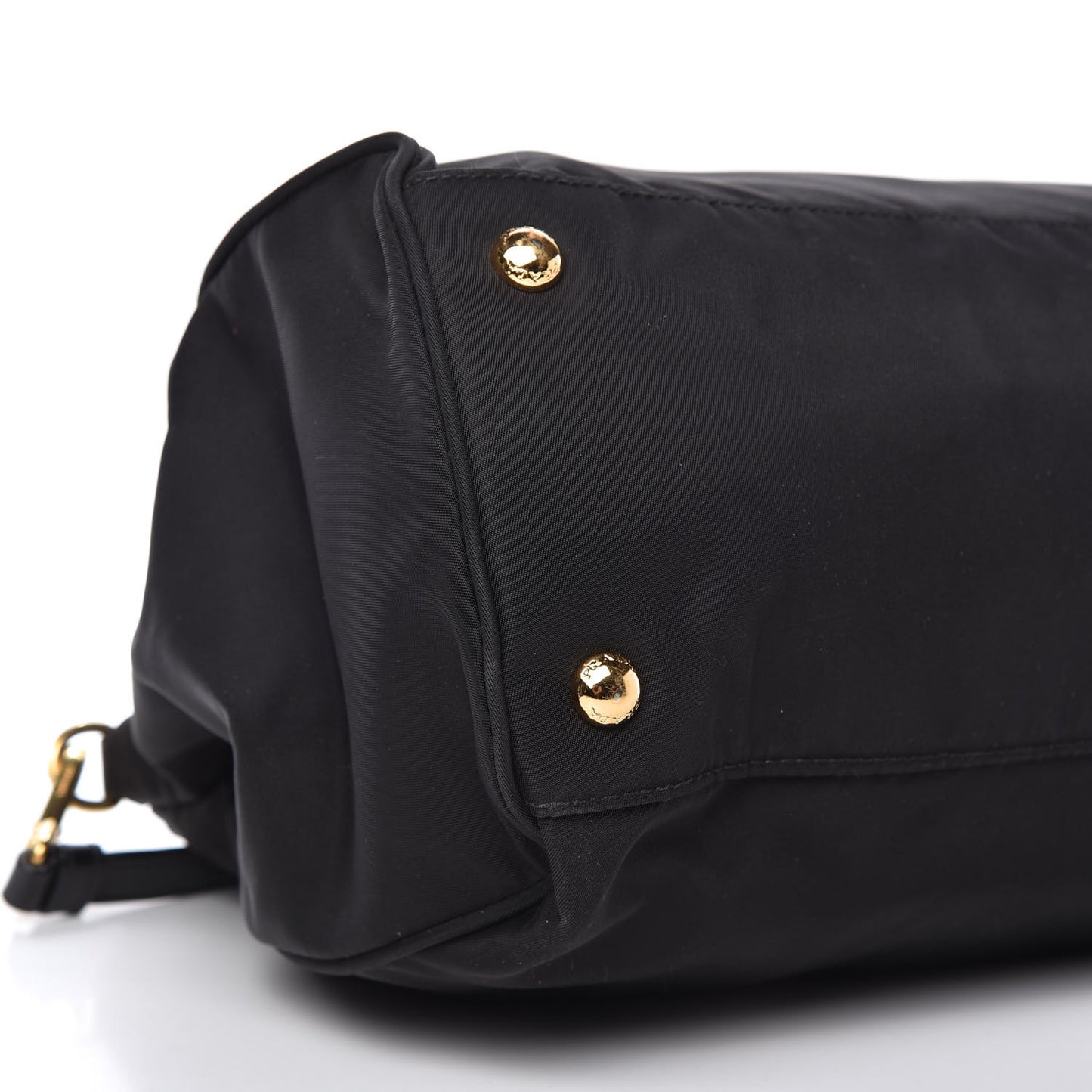 Tessuto Nylon Saffiano Tote Black