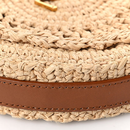 Saint Laurent Raffia Sac Round Naturel 8 of 8