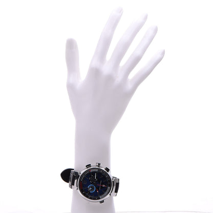 Louis Vuitton Stainless Steel Rubber 44mm Tambour Regatta Quartz Watch Blue 2 of 7
