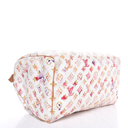 Louis Vuitton Watercolor Aquarelle Speedy 35 White 4 of 11
