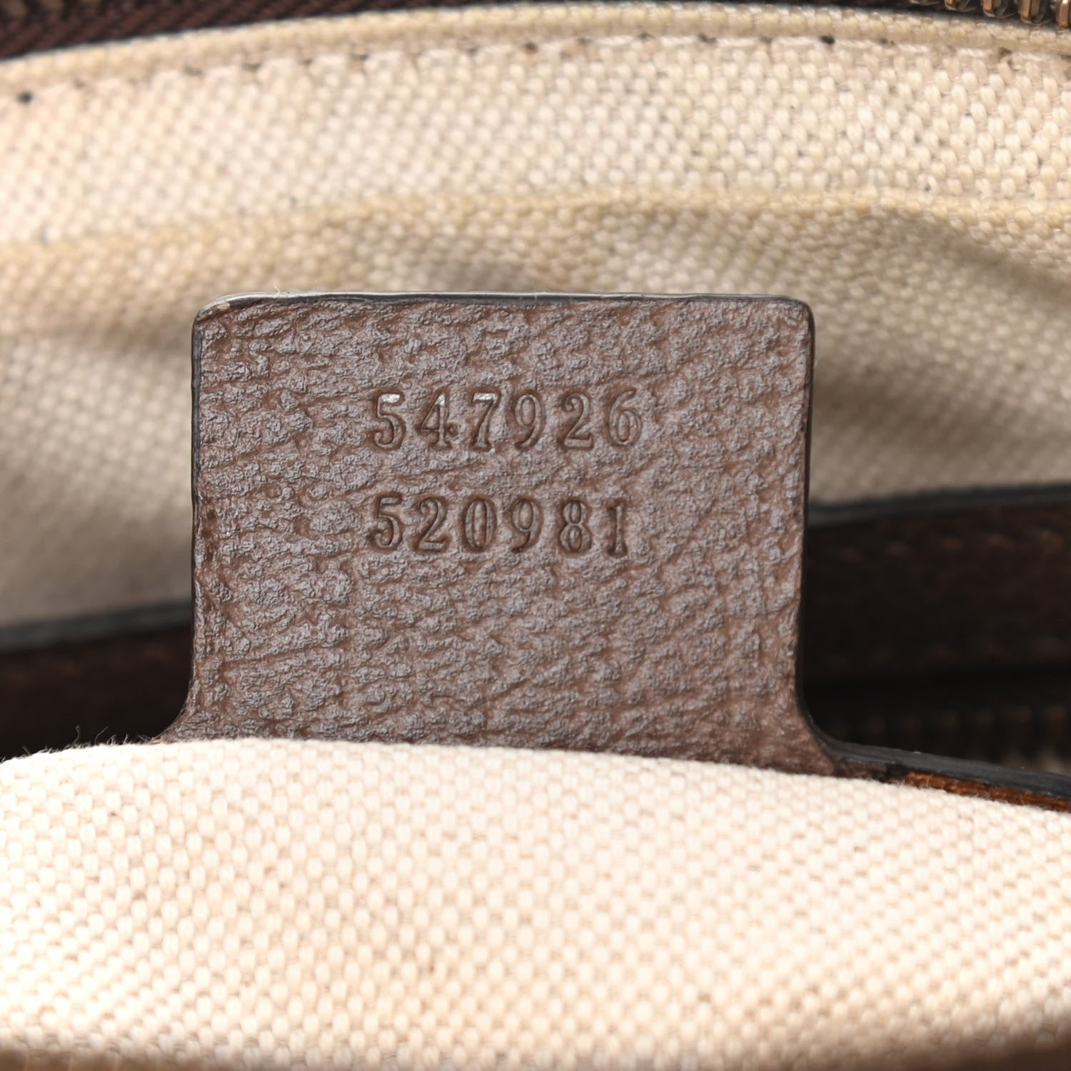 Gucci GG Supreme Monogram Web Small Ophidia Messenger Bag Brown 7 of 13