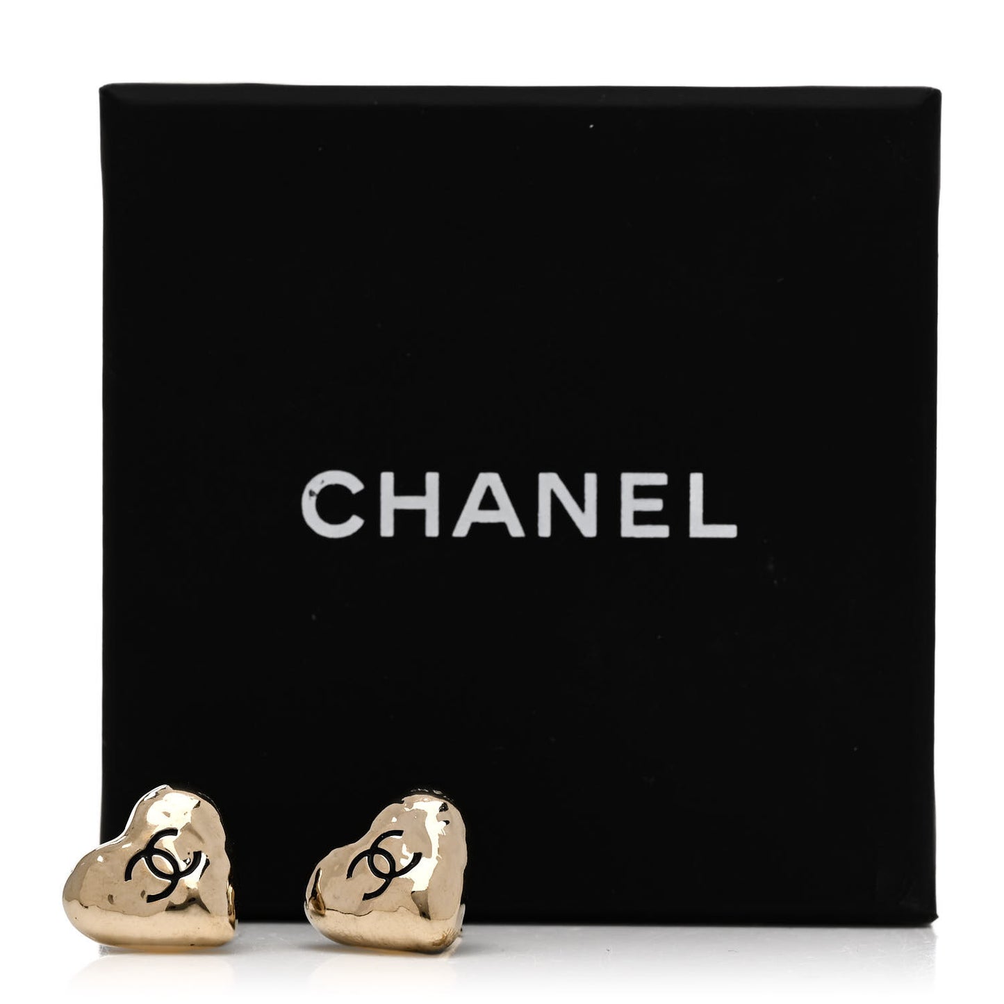 CC Heart Earrings Gold