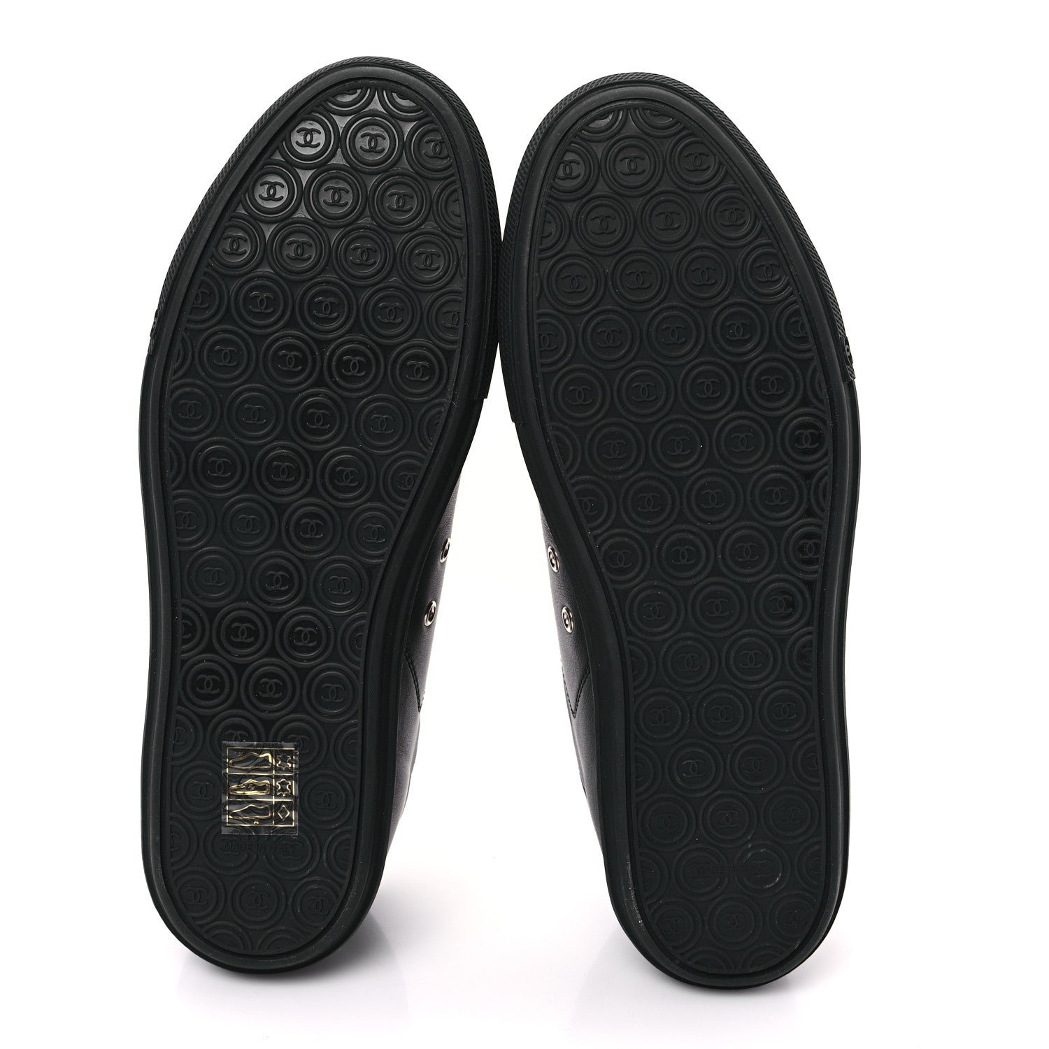 Chanel Calfskin Womens Sneakers 36 Black 5 of 8