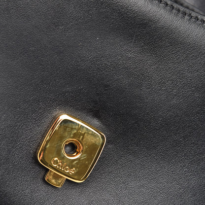 Chloe Calfskin Suede C Clutch With Chain Black 11 of 13