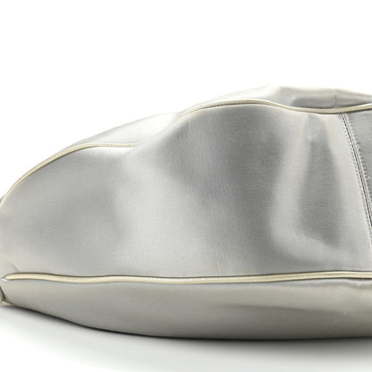 Chanel Satin Caviar CC Hobo Silver 9 of 12