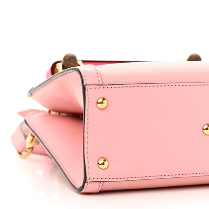 Gucci Wonka Grain Calfskin Mini Diana Tote Bag Wild Rose Fuxia Fluo 9 of 10
