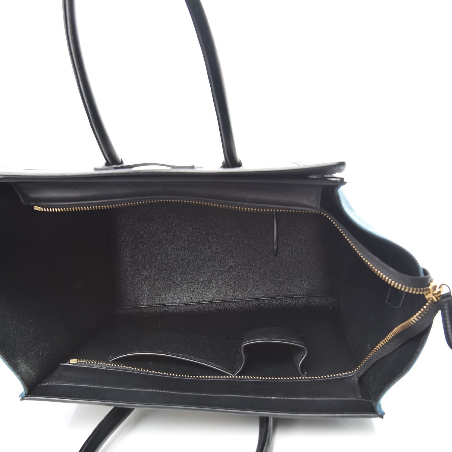 Celine Canvas Smooth Calfskin Mini Tri-Color Luggage Royal 5 of 18