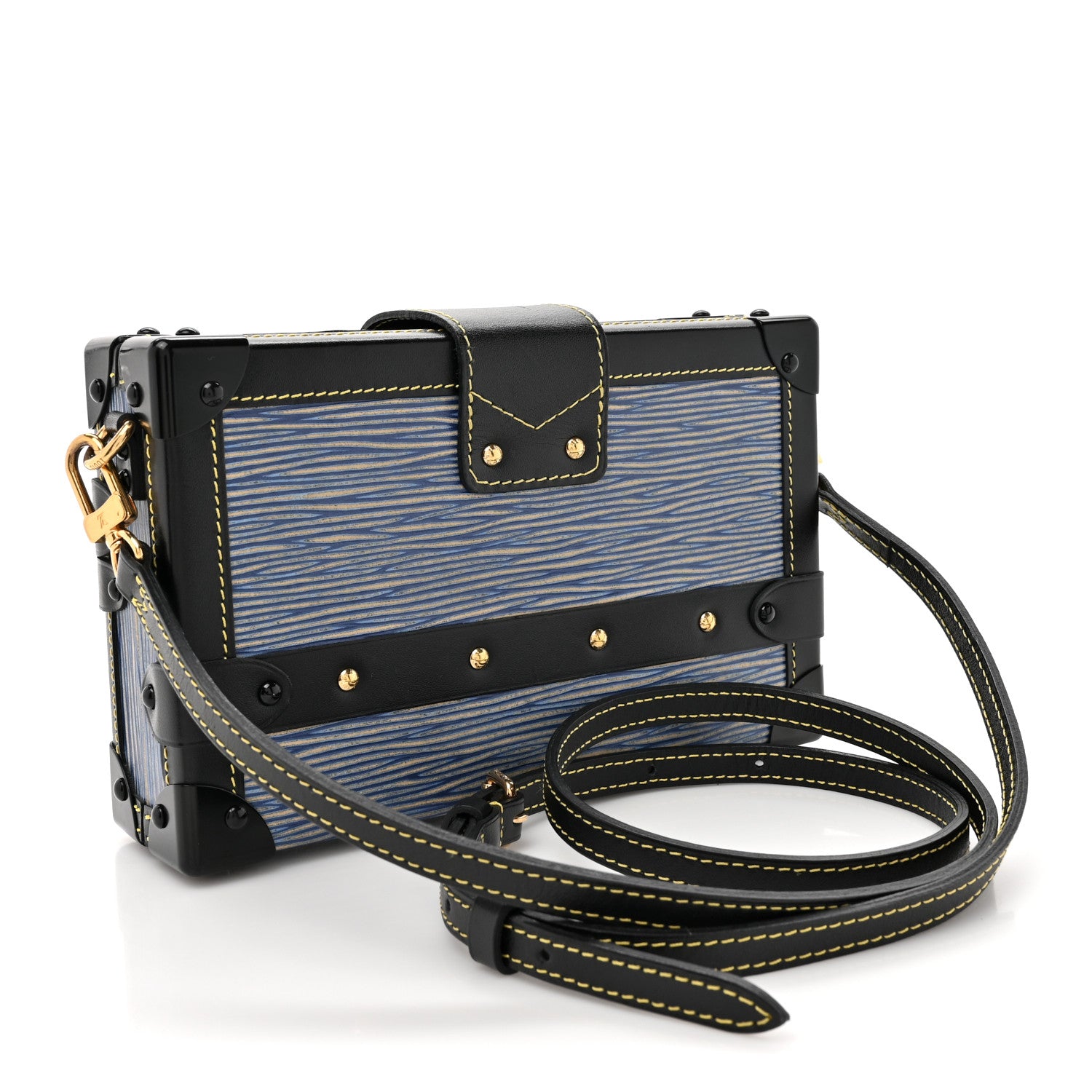 Louis Vuitton Epi Petite Malle Denim Light 3 of 18