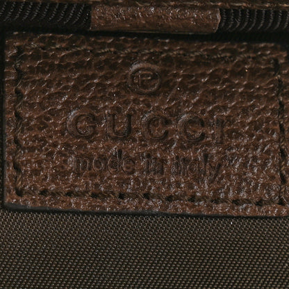 Gucci GG Supreme Monogram Textured Calfskin Web Ophidia Vanity Cosmetic Case Beige Ebony New Acero 6 of 9