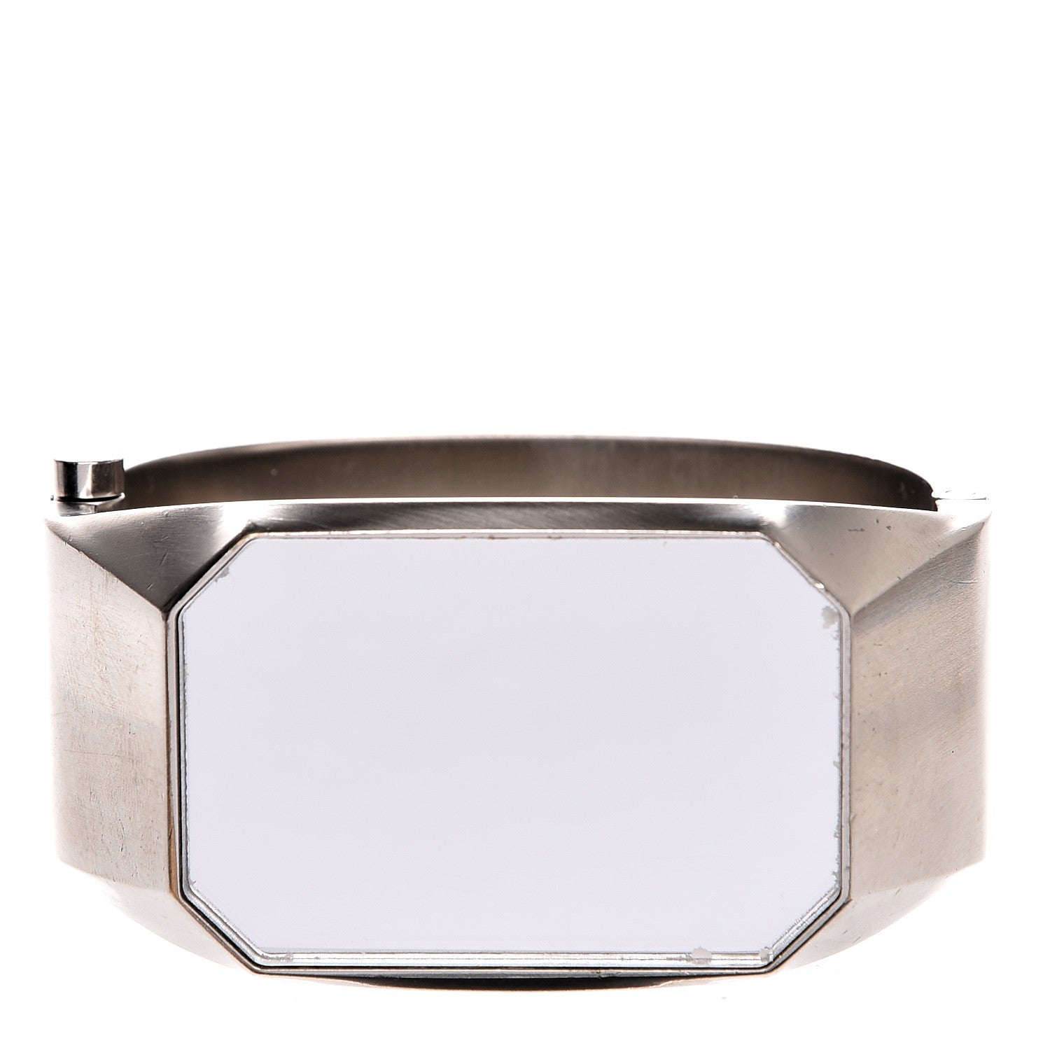 Chanel Metal CC Mirror Cuff Silver 1 of 7