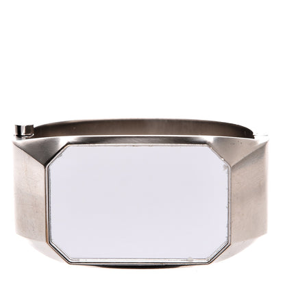 Chanel Metal CC Mirror Cuff Silver 1 of 7