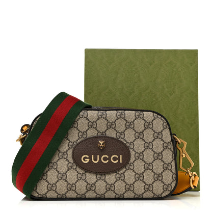 Gucci GG Supreme Monogram Web Neo Vintage Shoulder Bag Beige New Acero Crop 11 of 11