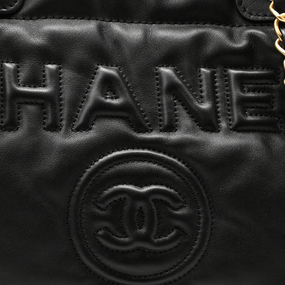 Chanel Calfskin Small Deauville Tote Black 9 of 11
