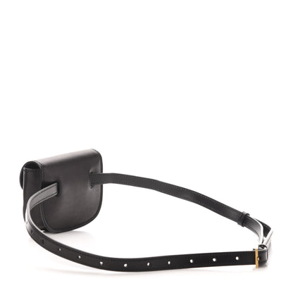 Saint Laurent Smooth Calfskin Mini Classic Monogram Kaia Belt Black 3 of 10