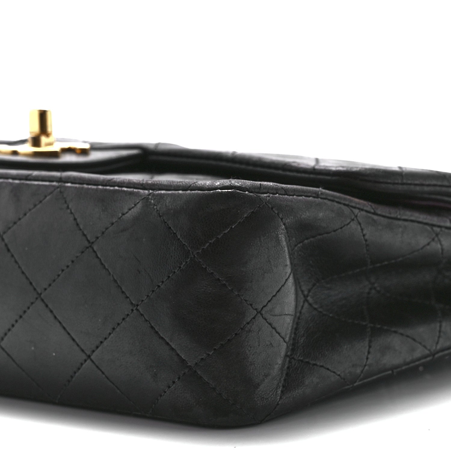 Chanel Lambskin Quilted Medium Double Flap Black 12 of 12