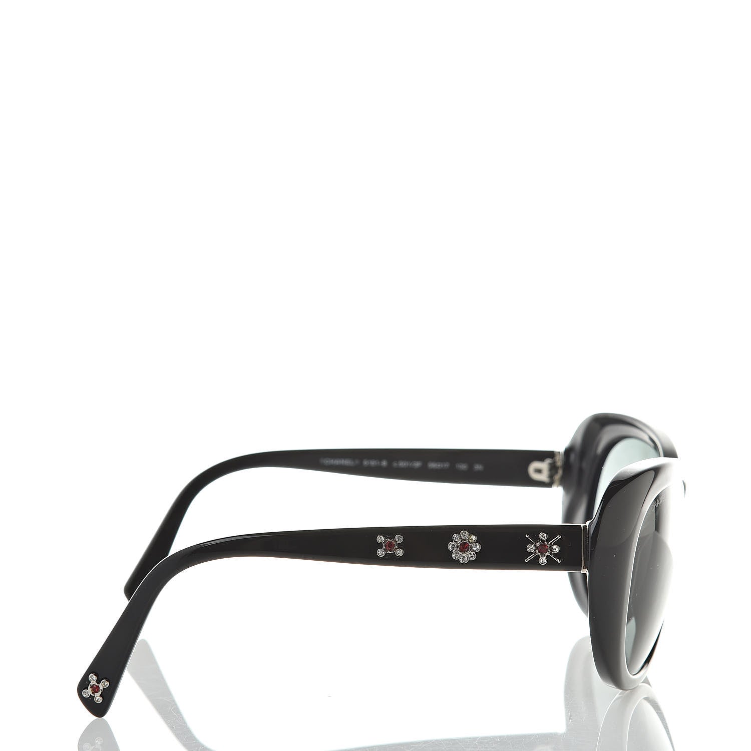 Chanel Crystal CC Sunglasses 5151-B Black 3 of 8