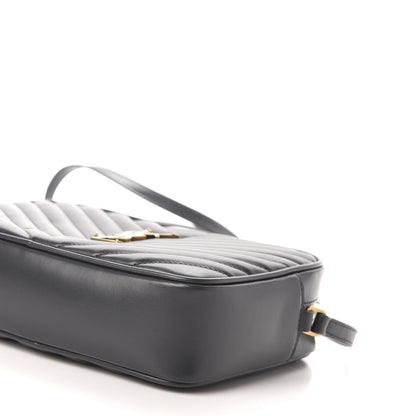 Saint Laurent Calfskin Matelasse Monogram Lou Camera Bag Asphalt 9 of 11