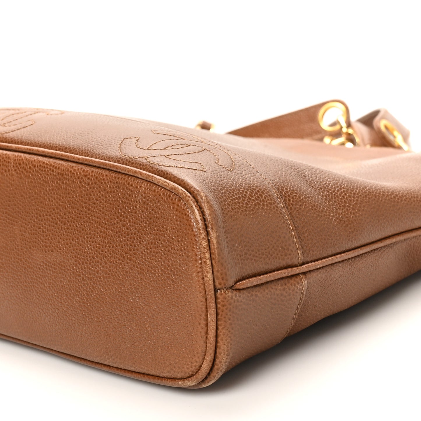 Caviar CC Shoulder Bag Brown